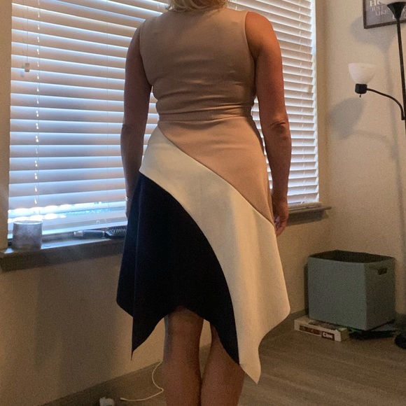 Enfocus Studio sz 6 Asymmetrical Midi dress - Picture 3 of 10